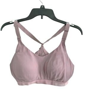 Victoria's Secret 36C Purple Mauve Pink Lightweight Sports Bra Mesh Adjust Yoga